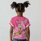 Personalized South Africa WC2026 Kid T shirt Springboks Special Pink