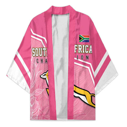 Personalized South Africa WC2026 Kimono Springboks Special Pink