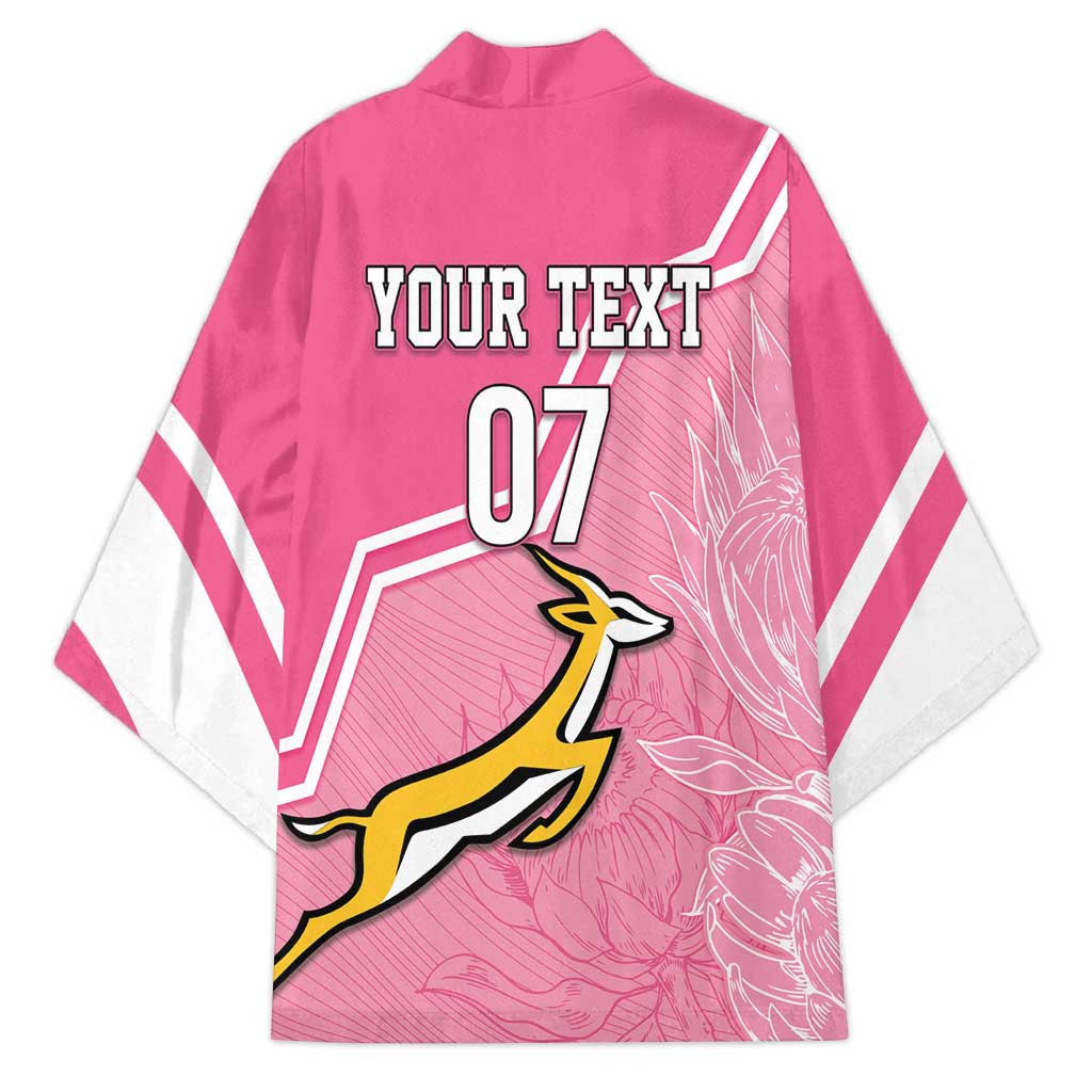 Personalized South Africa WC2026 Kimono Springboks Special Pink