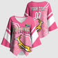 Personalized South Africa WC2026 Kimono Sleeve Blouse Springboks Special Pink