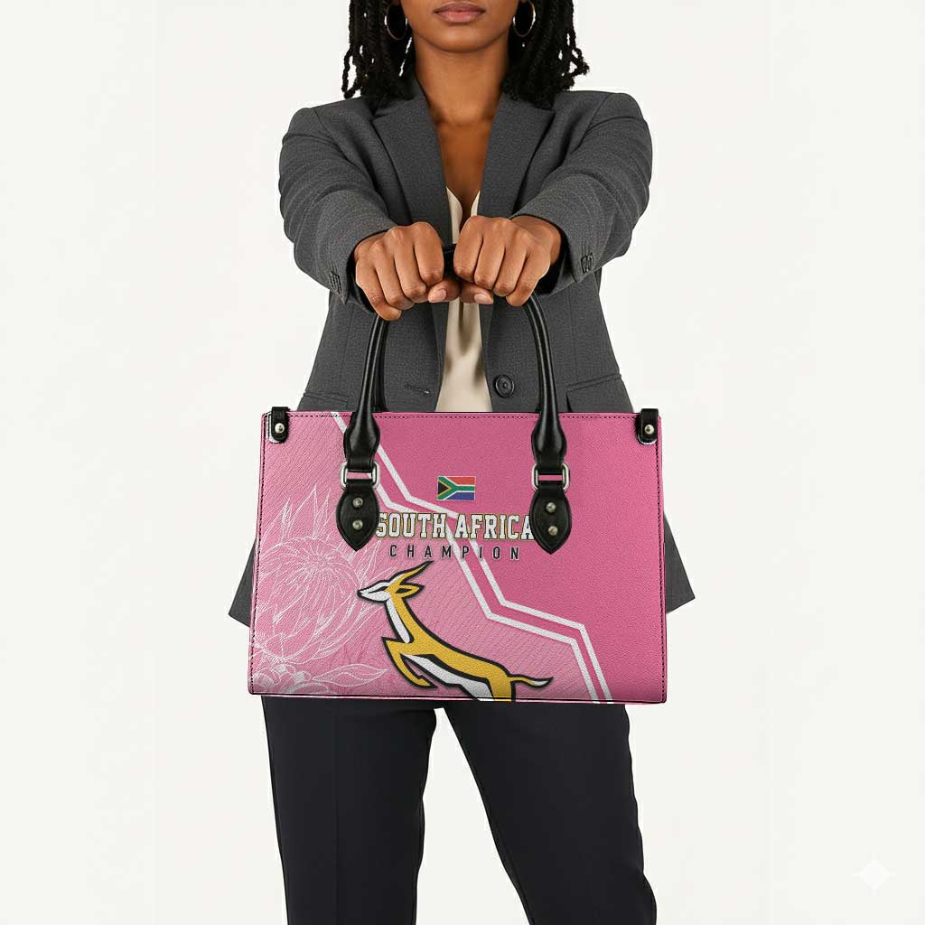 South Africa WC2026 Leather Bag Springboks Special Pink