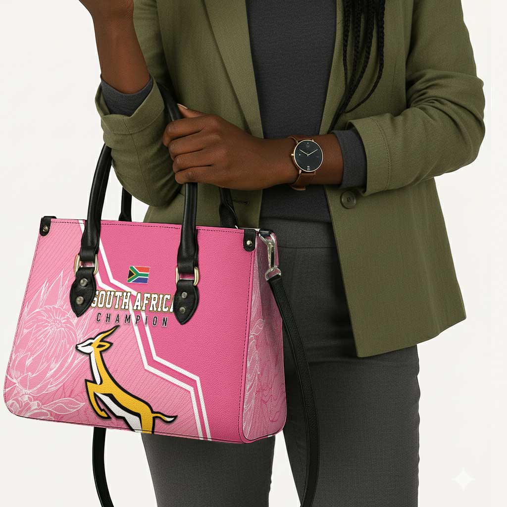 South Africa WC2026 Leather Bag Springboks Special Pink