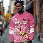 Personalized South Africa WC2026 Long Sleeve Shirt Springboks Special Pink