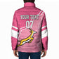 Personalized South Africa WC2026 Padded Jacket Springboks Special Pink