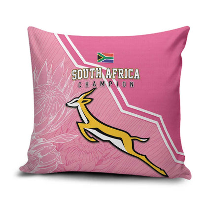 South Africa WC2026 Pillow Cover Springboks Special Pink