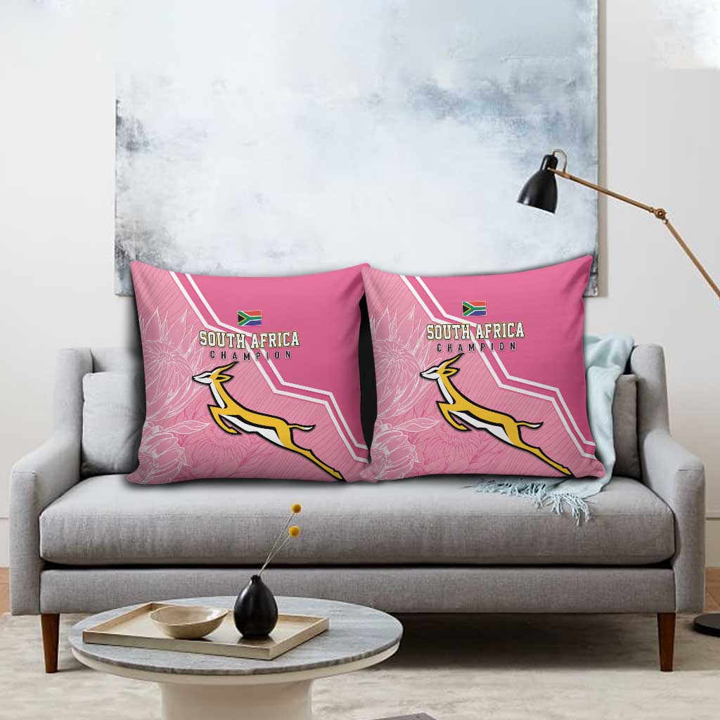 South Africa WC2026 Pillow Cover Springboks Special Pink