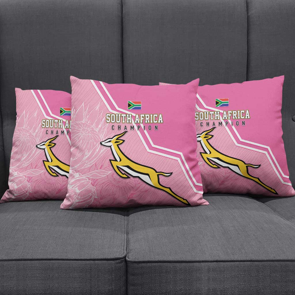 South Africa WC2026 Pillow Cover Springboks Special Pink