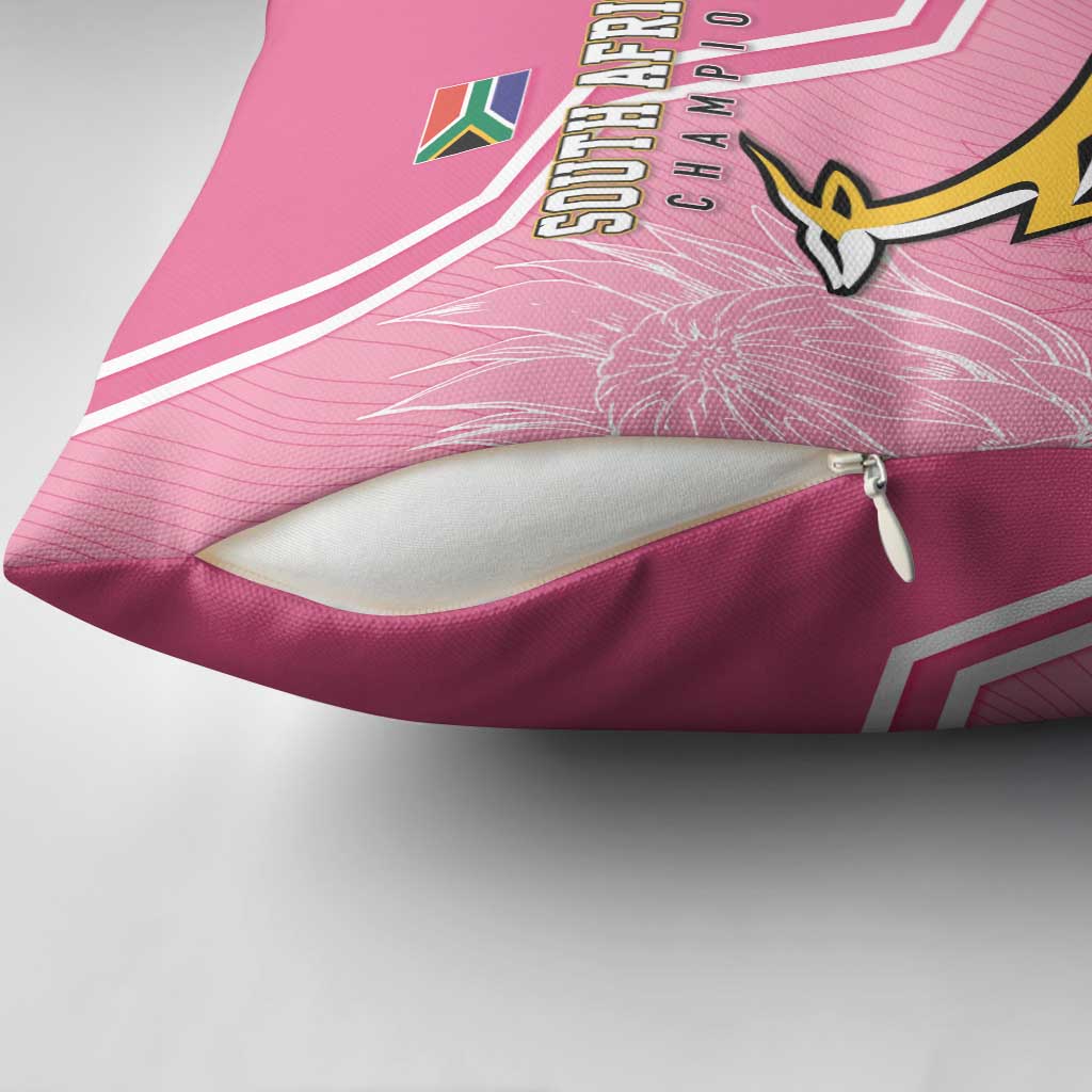 South Africa WC2026 Pillow Cover Springboks Special Pink