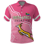 Personalized South Africa WC2026 Polo Shirt Springboks Special Pink