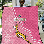 South Africa WC2026 Quilt Springboks Special Pink