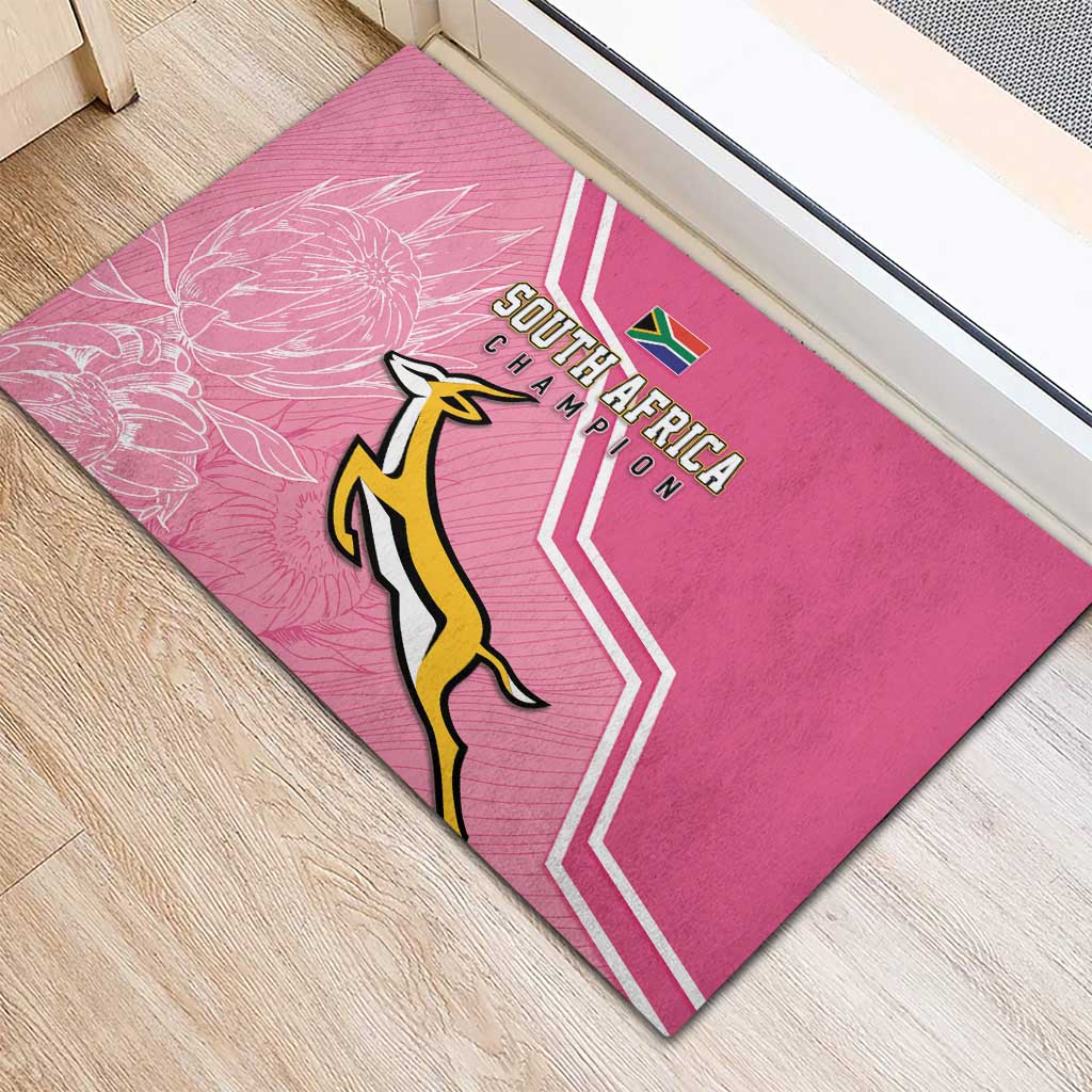South Africa WC2026 Rubber Doormat Springboks Special Pink