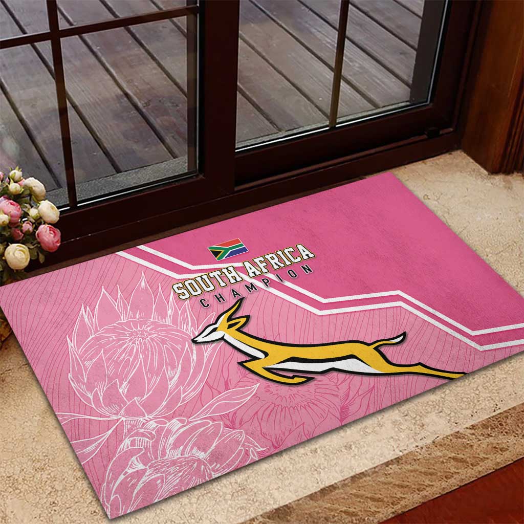 South Africa WC2026 Rubber Doormat Springboks Special Pink