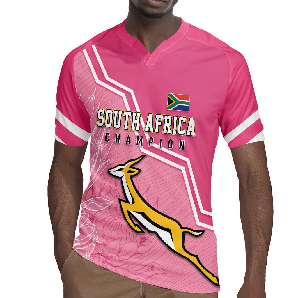 Personalized South Africa WC2026 Rugby Jersey Springboks Special Pink