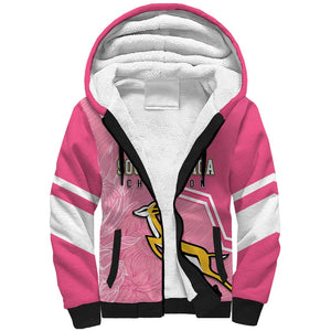 Personalized South Africa WC2026 Sherpa Hoodie Springboks Special Pink