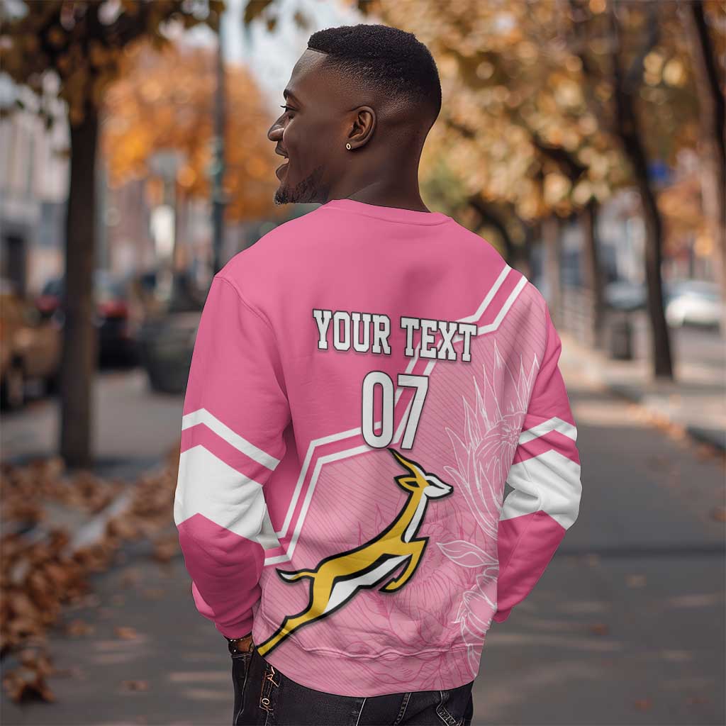 Personalized South Africa WC2026 Sweatshirt Springboks Special Pink
