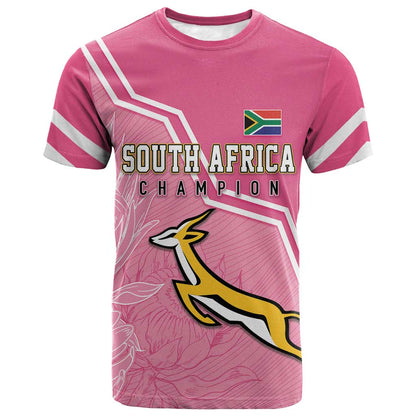 Personalized South Africa WC2026 T shirt Springboks Special Pink