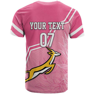 Personalized South Africa WC2026 T shirt Springboks Special Pink