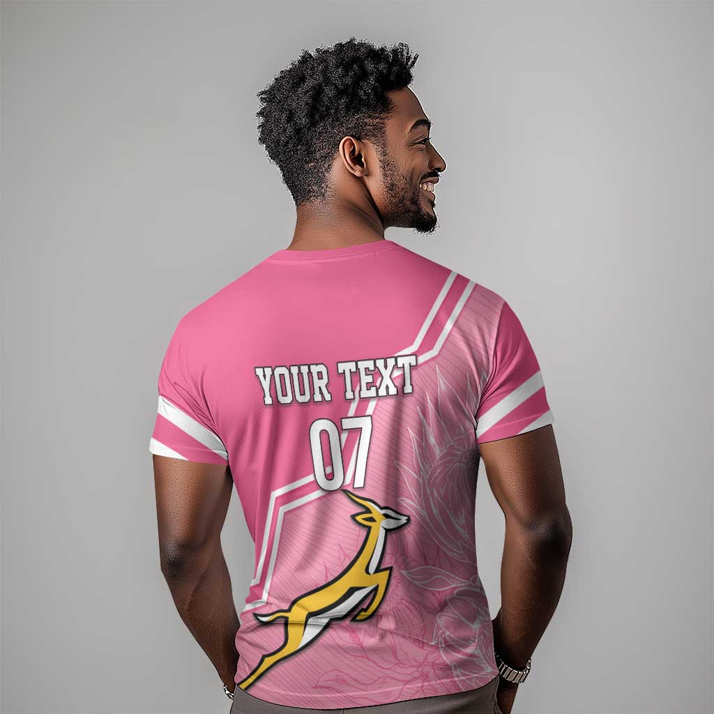 Personalized South Africa WC2026 T shirt Springboks Special Pink