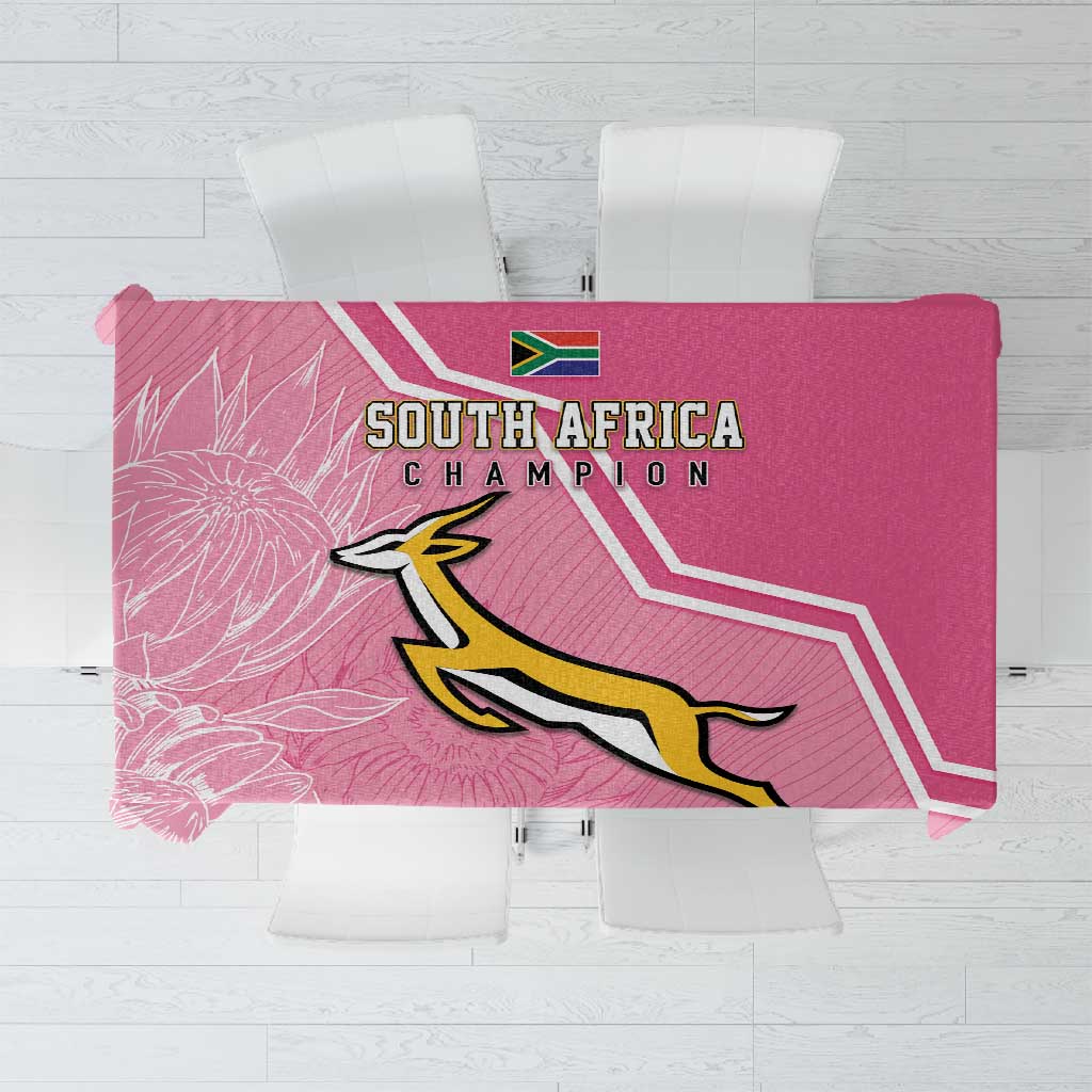 South Africa WC2026 Tablecloth Springboks Special Pink