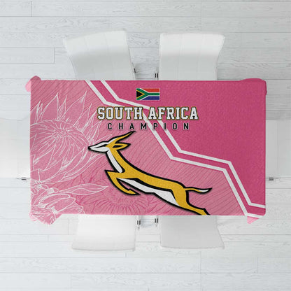 South Africa WC2026 Tablecloth Springboks Special Pink