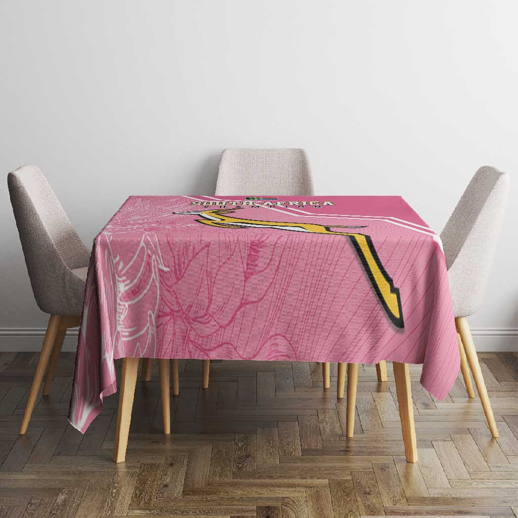 South Africa WC2026 Tablecloth Springboks Special Pink