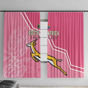 South Africa WC2026 Window Curtain Springboks Special Pink