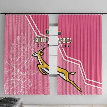 South Africa WC2026 Window Curtain Springboks Special Pink