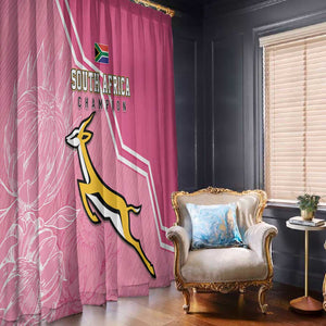 South Africa WC2026 Window Curtain Springboks Special Pink