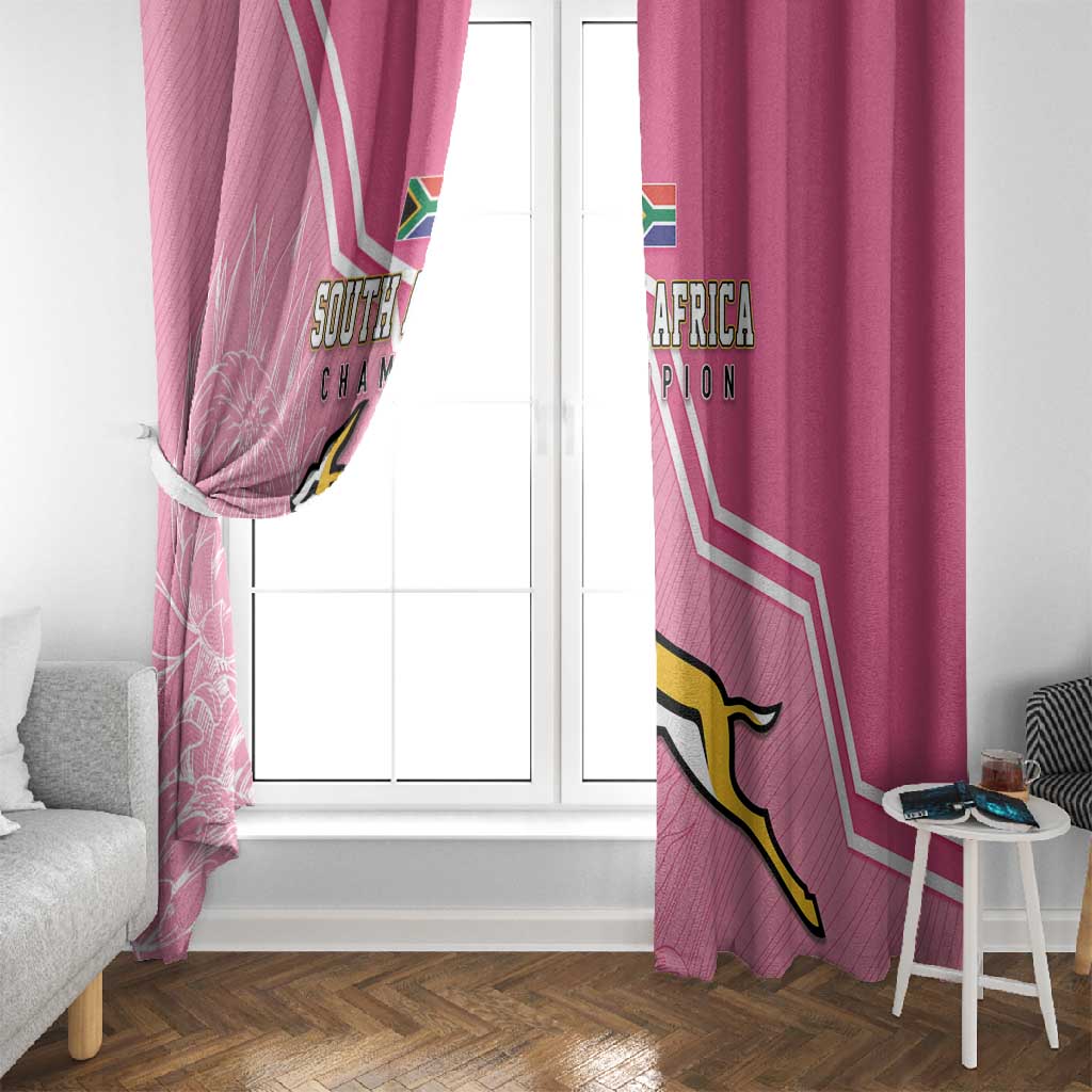 South Africa WC2026 Window Curtain Springboks Special Pink