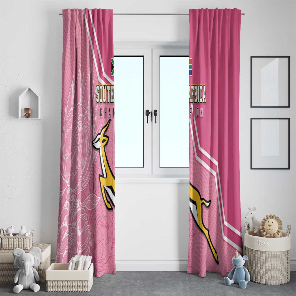 South Africa WC2026 Window Curtain Springboks Special Pink