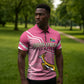Personalized South Africa WC2026 Zipper Polo Shirt Springboks Special Pink