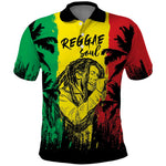 Reggae Soul B.Marley Personalized Polo Shirt Tropical Grunge
