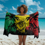 Reggae Soul B.Marley Personalized Sarong Tropical Grunge