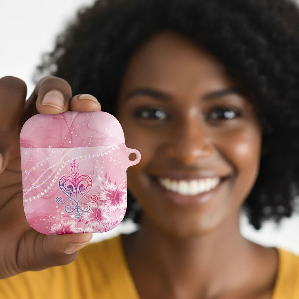 Afro Vodou Erzulie Freda AirPods Case Hibiscus & Pearls