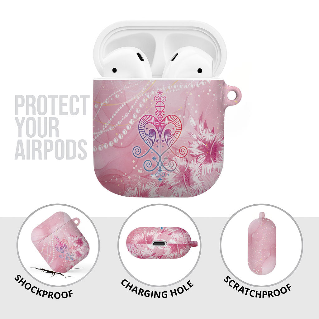 Afro Vodou Erzulie Freda AirPods Case Hibiscus & Pearls