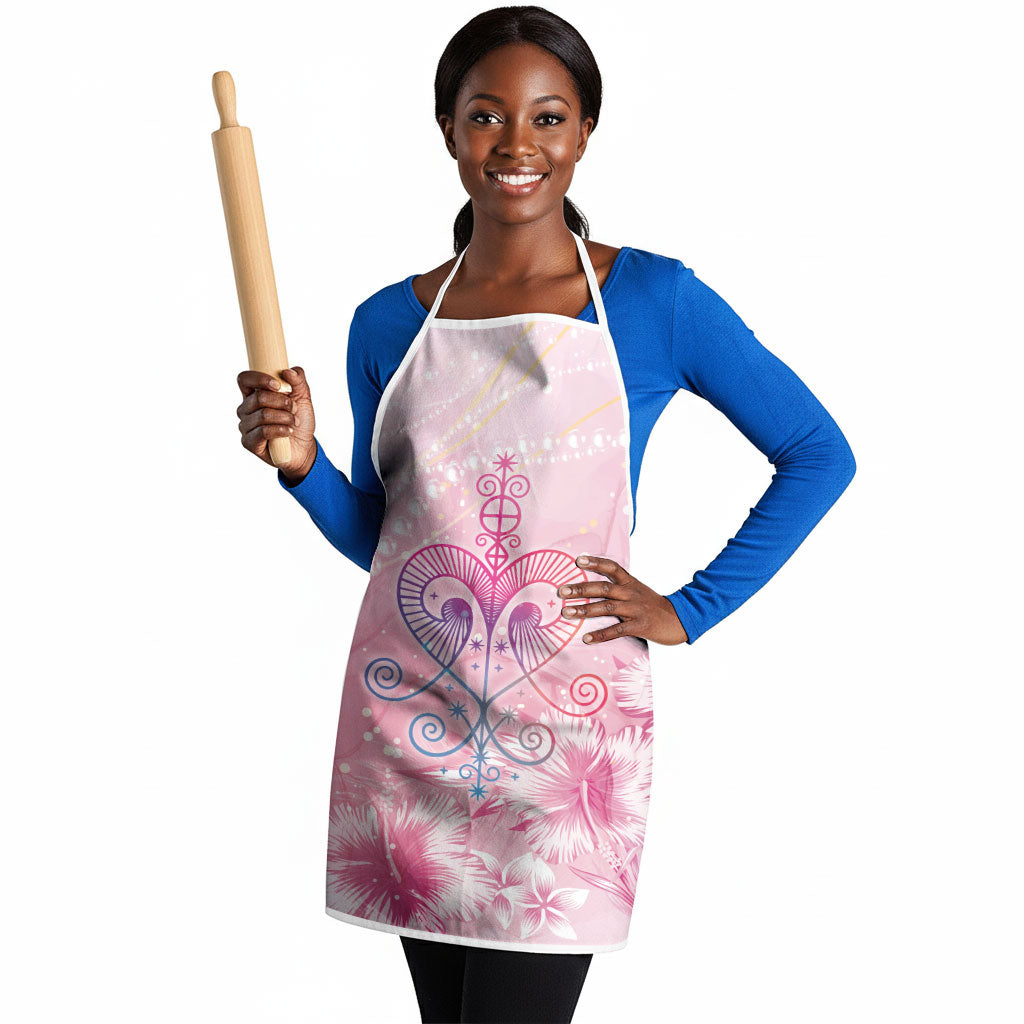 Afro Vodou Erzulie Freda Apron Hibiscus & Pearls
