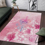 Afro Vodou Erzulie Freda Area Rug Hibiscus & Pearls