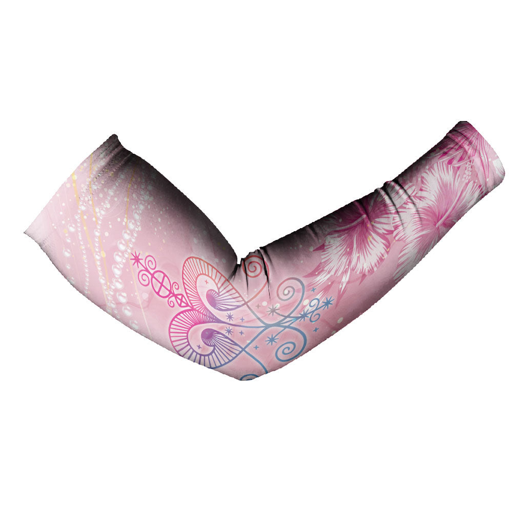 Afro Vodou Erzulie Freda Arm Sleeves Hibiscus & Pearls