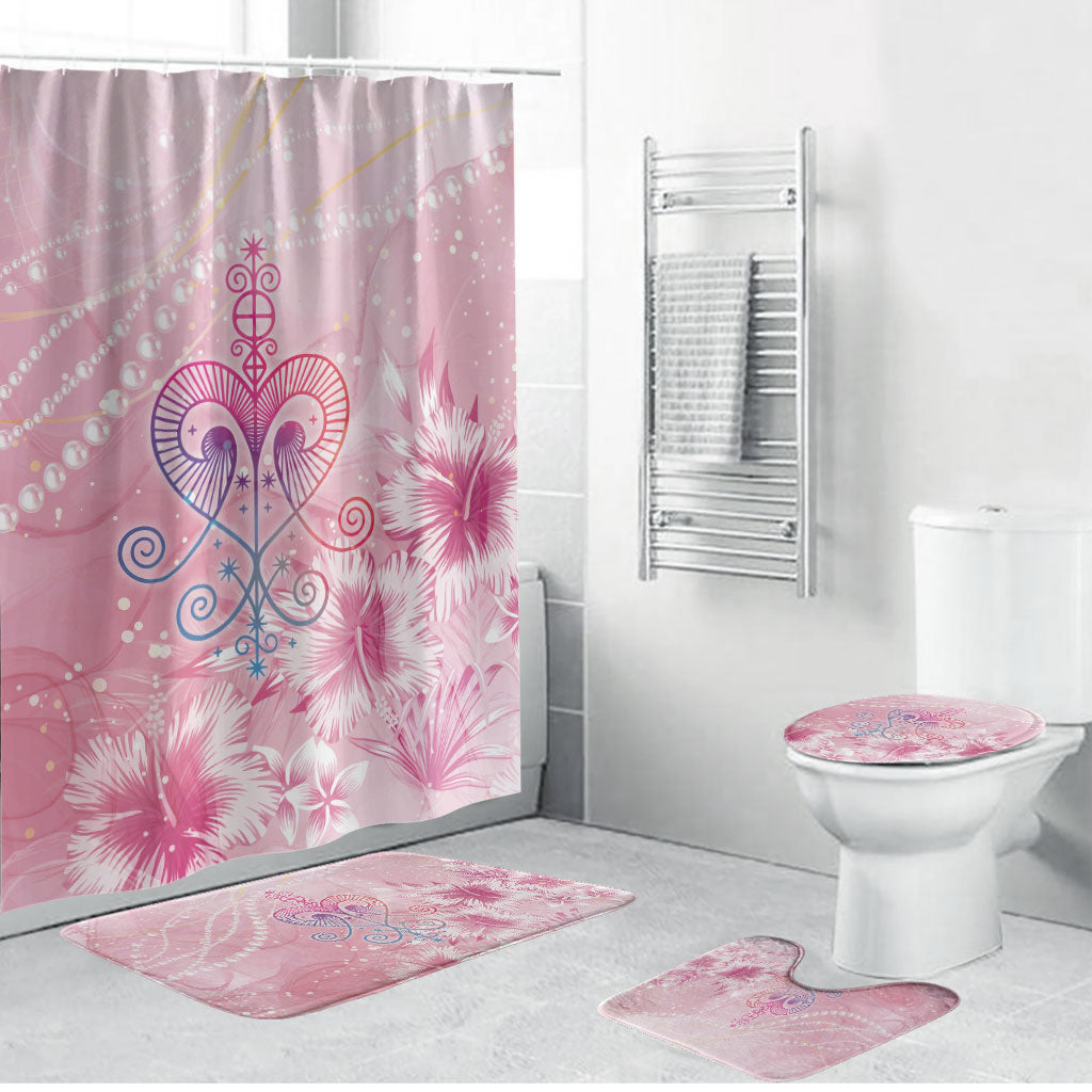 Afro Vodou Erzulie Freda Bathroom Set Hibiscus & Pearls
