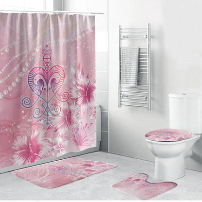 Afro Vodou Erzulie Freda Bathroom Set Hibiscus & Pearls