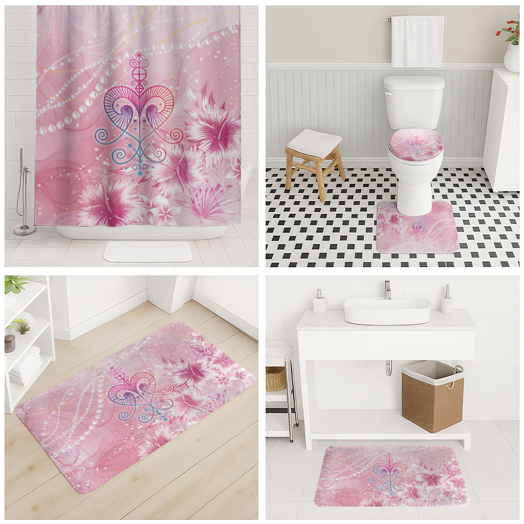 Afro Vodou Erzulie Freda Bathroom Set Hibiscus & Pearls