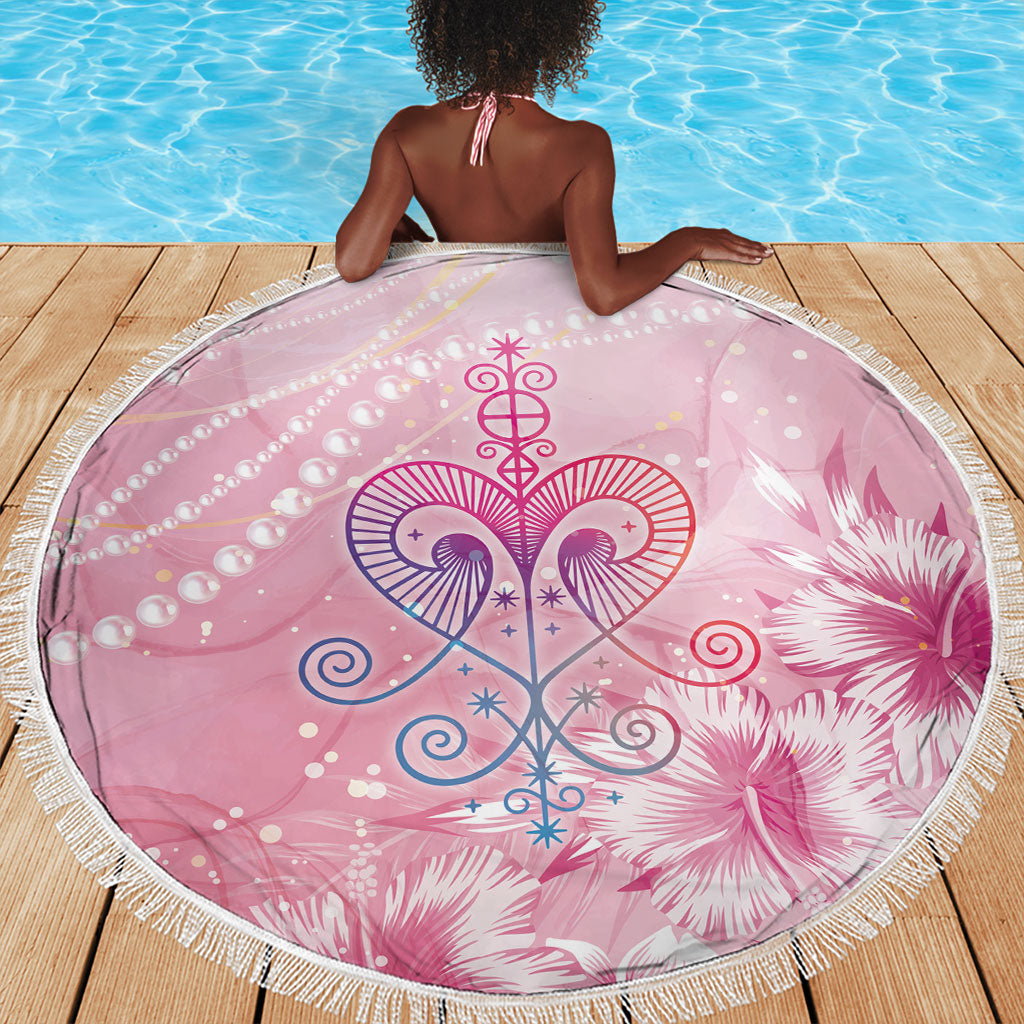 Afro Vodou Erzulie Freda Beach Blanket Hibiscus & Pearls