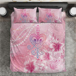 Afro Vodou Erzulie Freda Bedding Set Hibiscus & Pearls