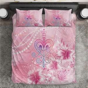 Afro Vodou Erzulie Freda Bedding Set Hibiscus & Pearls