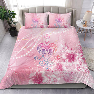 Afro Vodou Erzulie Freda Bedding Set Hibiscus & Pearls