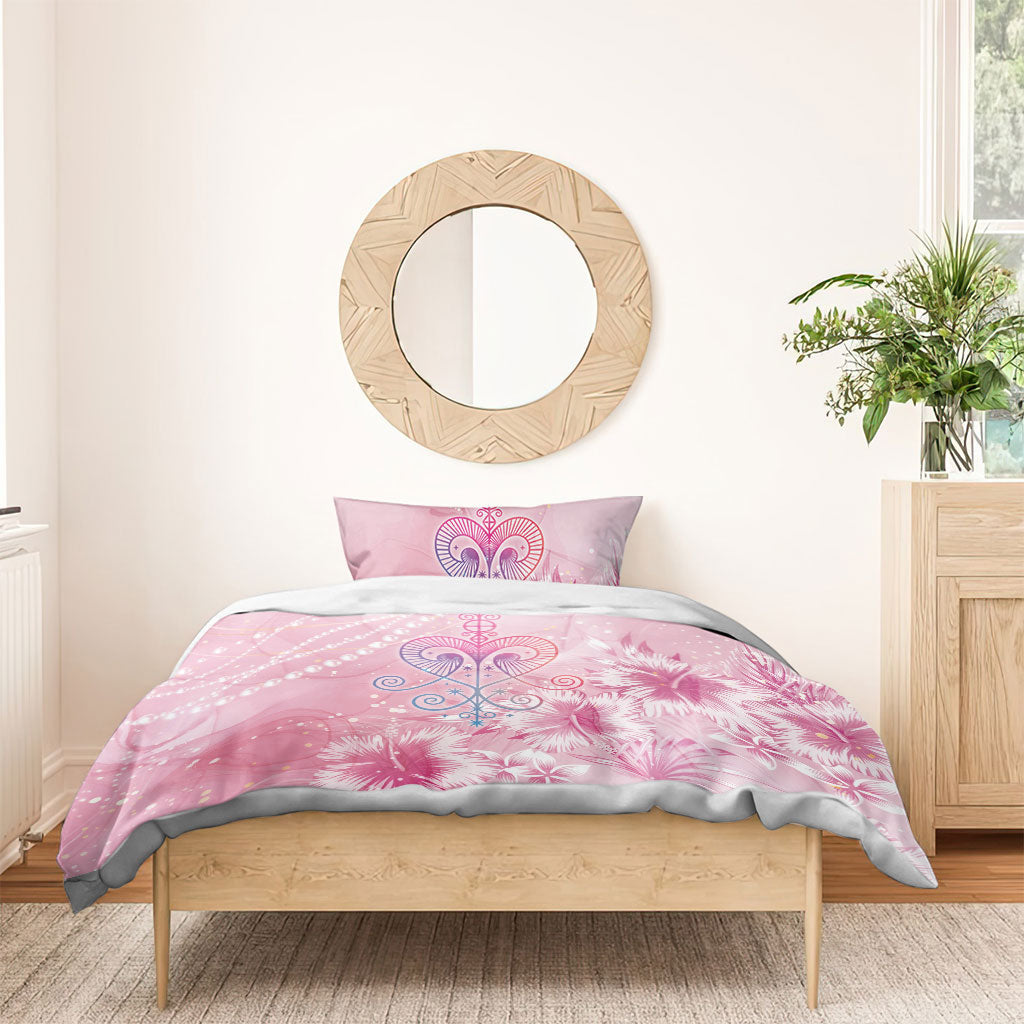 Afro Vodou Erzulie Freda Bedding Set Hibiscus & Pearls