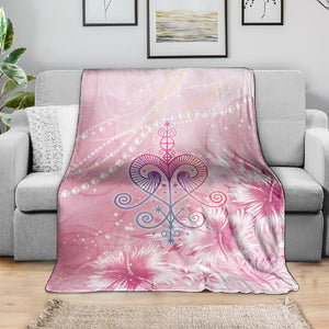 Afro Vodou Erzulie Freda Blanket Hibiscus & Pearls