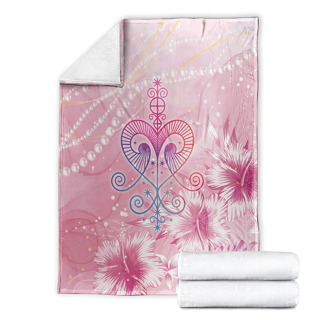 Afro Vodou Erzulie Freda Blanket Hibiscus & Pearls