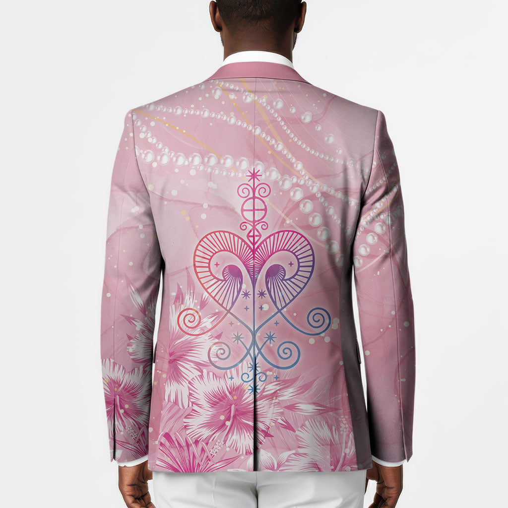 Afro Vodou Erzulie Freda Blazer Hibiscus & Pearls