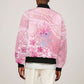 Afro Vodou Erzulie Freda Bomber Jacket Hibiscus & Pearls